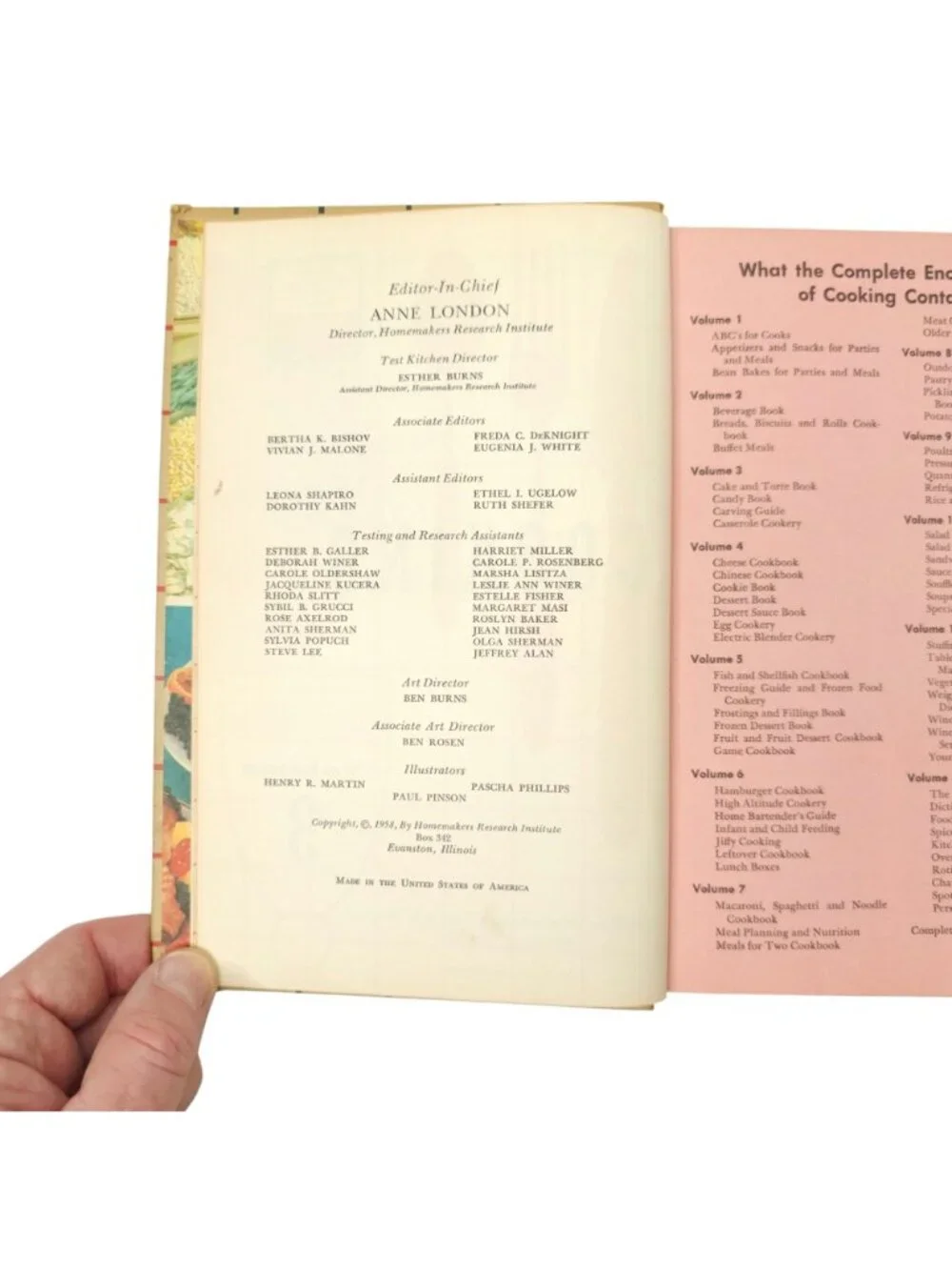 Mary Margaret McBride Encyclopedia of Cooking Volume 3 Vintage 1958 Cookbook HC
